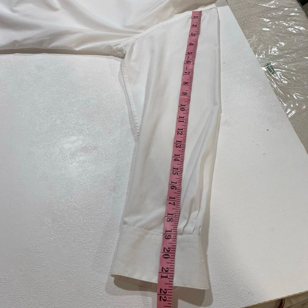 Marquis Signature Slim Fit Dress Shirt 15/15.5 32-33 – White Button Down Men’s L - Picture 5 of 10